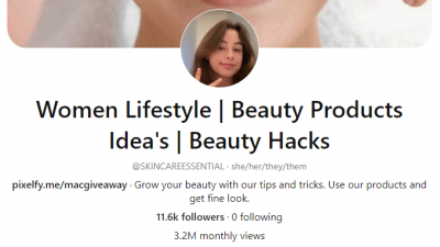 I will share your Idea Pin on Beauty Niche Pinterest Account