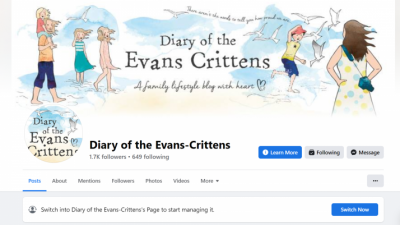 I will share your post on Facebook page:  Diary of the Evans-Crittens